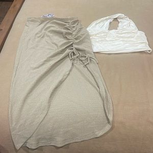 Cider skirt and crop top outfit